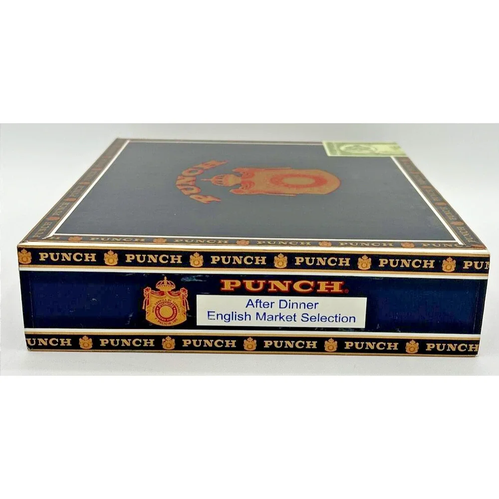 Vintage Punch Cigar‎ Box Gold Tone Detail SKU U192